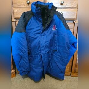 Maxam Mountain Fleece Lined Duck Feather Down Parka Yuengling Ski Snow Coat XL